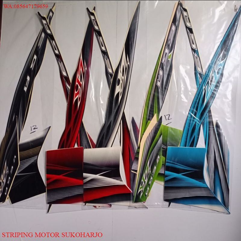 (ORI) Sticker Striping Yamaha Vega ZR 2012 KUALITAS ORIGINAL MURAH