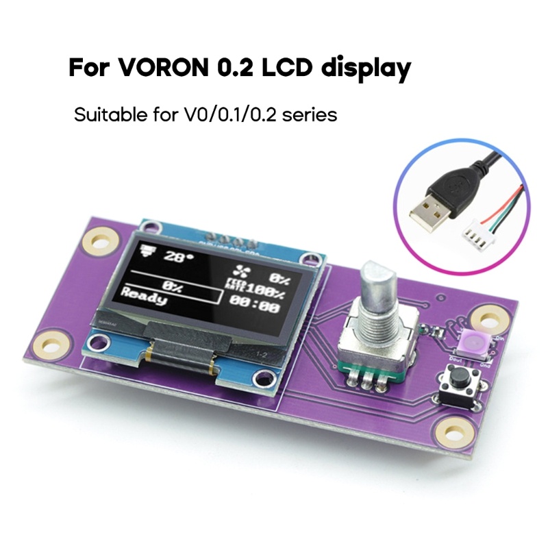 Zzz Untuk Raspberry Pi Gemini Voron V0 V0 1v0 2layar OLED Lampu RGB Smart Display