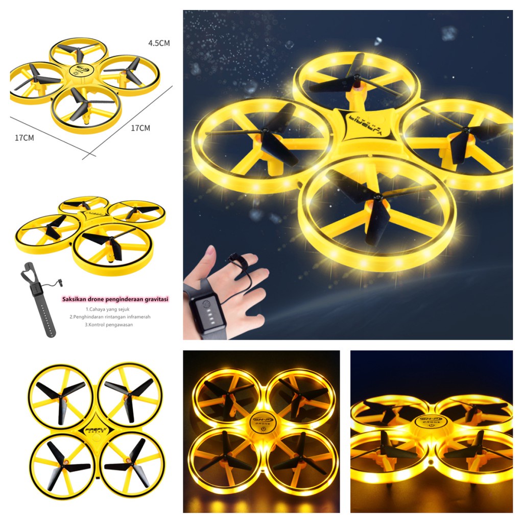 [TOKO BEST SHOP]DRONE QUADCOPTER HAND SENSE UAV WATCH REMOTE CONTROL/E58 DAN A88 FOLDING DRONE AERIA