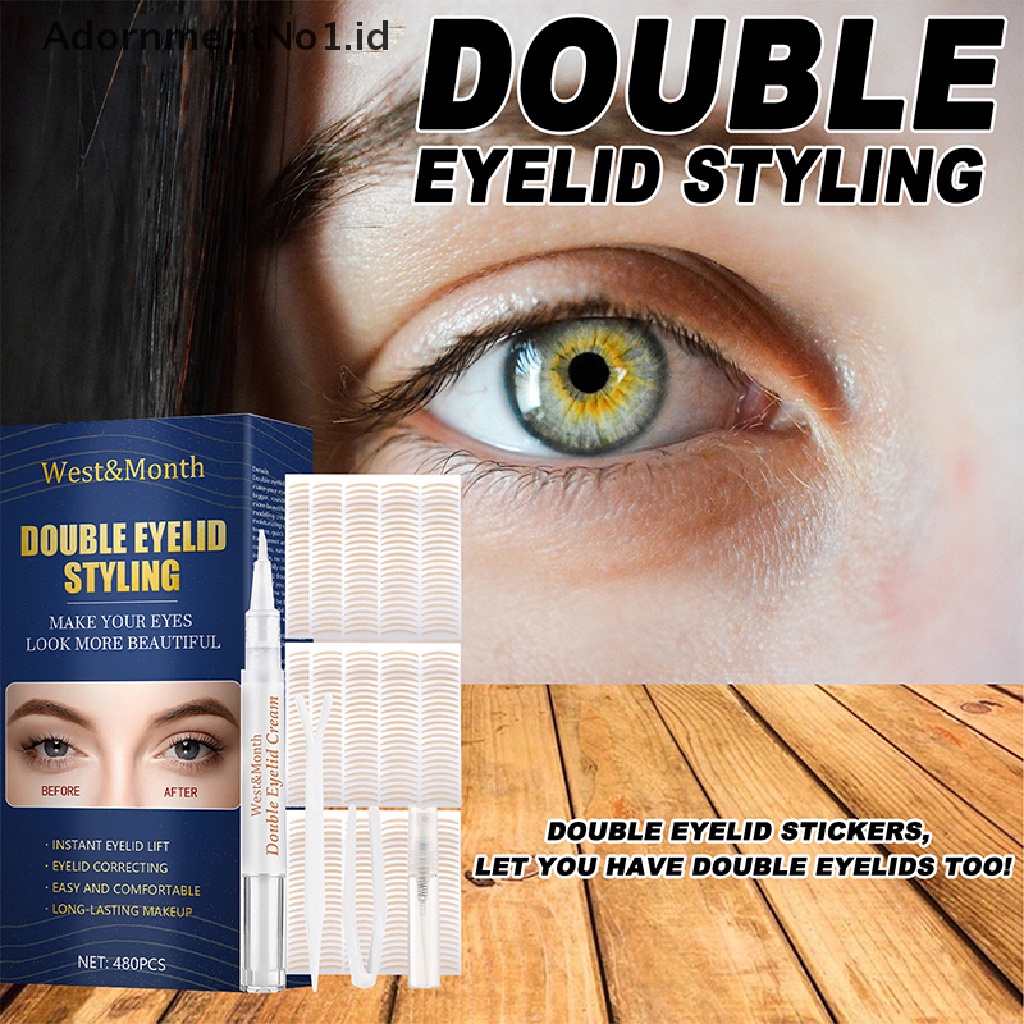 [AdornmentNo1] Invisible Eyelid Sticker Lace Eye Lift Strip Double Tape Stiker Perekat [ID]