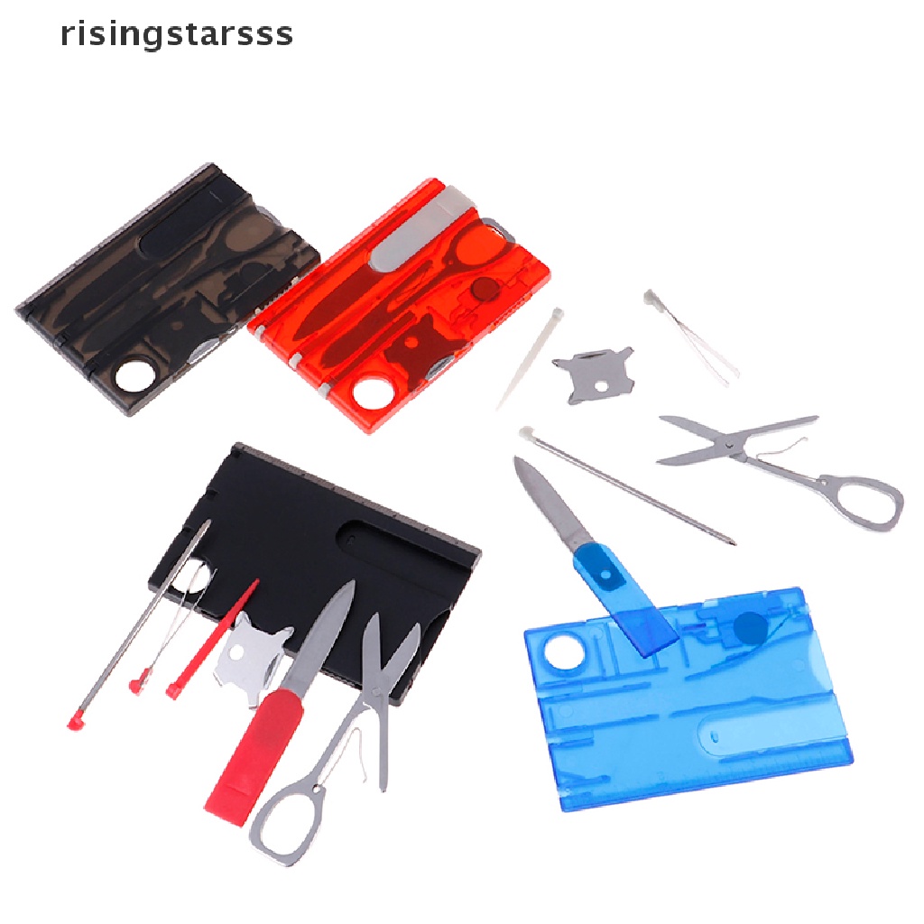 Rsid Span-new 1set Mini Outdoor Tools Handy al Survival Kartu Alat Camping Jelly