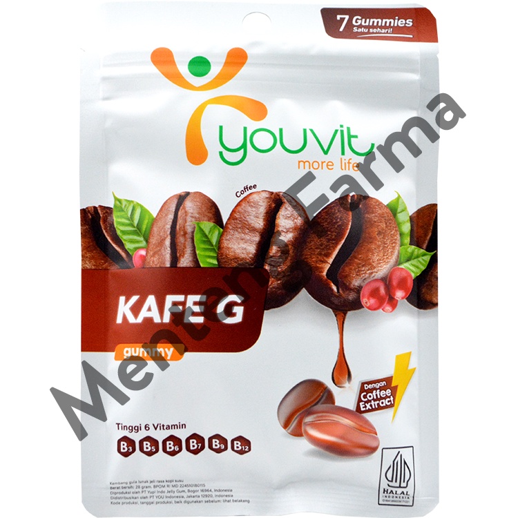 Youvit Kafe G 7 Gummies - Booster dengan Ekstrak Kopi