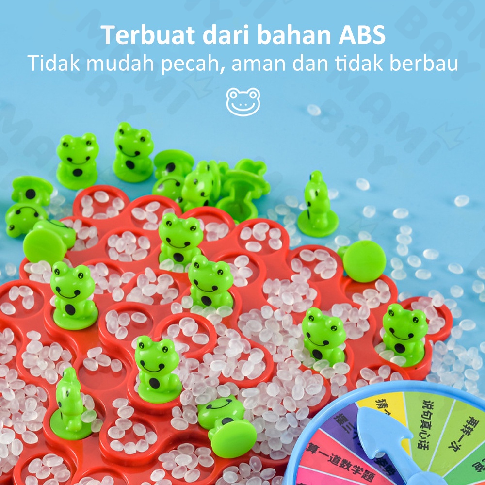 Mamibayi Mainan Edukasi Anak pohon keseimbangan katak permainan interaktif board game