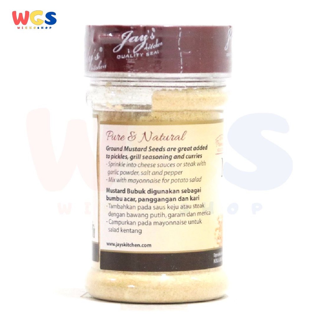 Jay's Kitchen Jays Mustard Powder Ground 50 gr - Bubuk Mustard