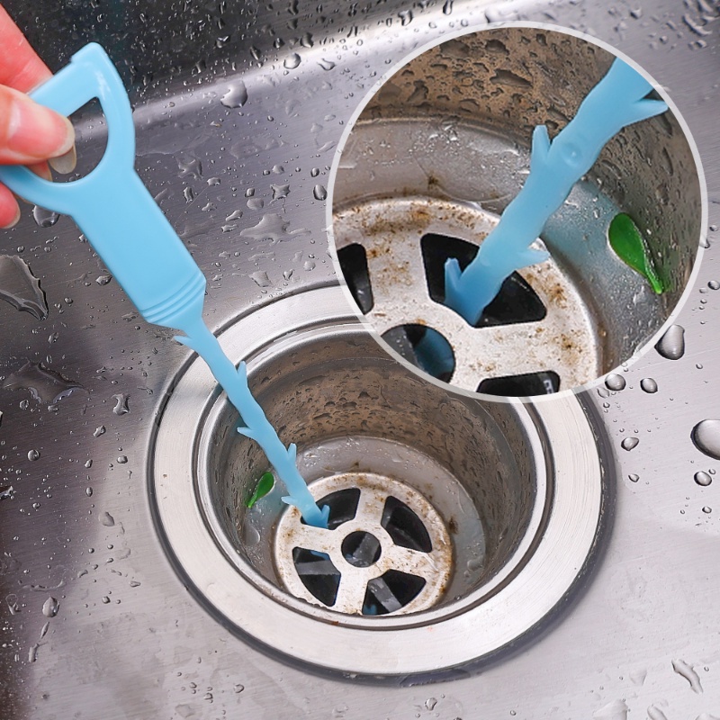 Warna Acak Dapur Kamar Mandi Wastafel Pipa Drain Cleaner Pipe Dredging Penghilang Bulu Aksesoris Rumah Tangga Shower Toilet Selokan Anti-blocking Cleaning Tools