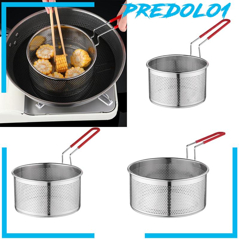 [Predolo1] Keranjang Penggoreng Alat Dapur Mesh Basket Colander Untuk Restoran