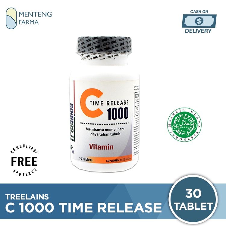 Treelains C 1000 Time Release 30 Tablet - Vitamin Daya Tahan Tubuh