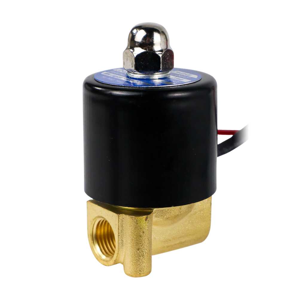 (BISA COD) FTIHSHP Geerte Electric Solenoid Water Valve 220V 2 Point 1/4 Inch - 2W-025-08