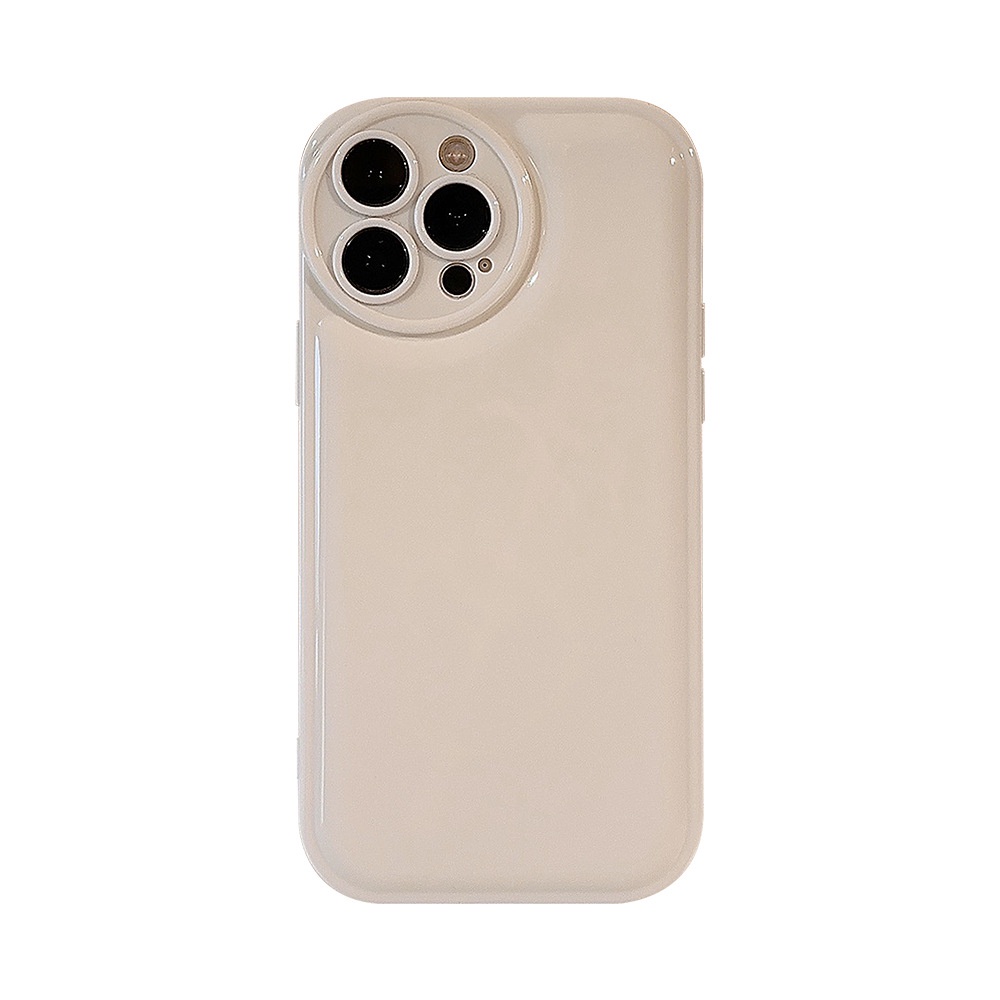 Ins Simple Putih Silikon Case Untuk Iphone SE 2020 7 /8 Plus 14x XR XM 11 12 13 PRO MAX Casing Cover Pelindung AT0069