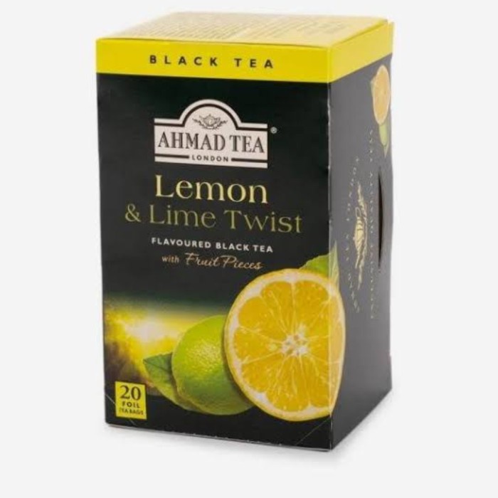 Ahmad tea lemon and lime per pack isi 20 sachet/teh FM