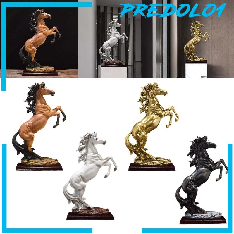 [Predolo1] Standing Horse Statue Ornament Patung Kuda Besar Untuk Lemari Rak Meja