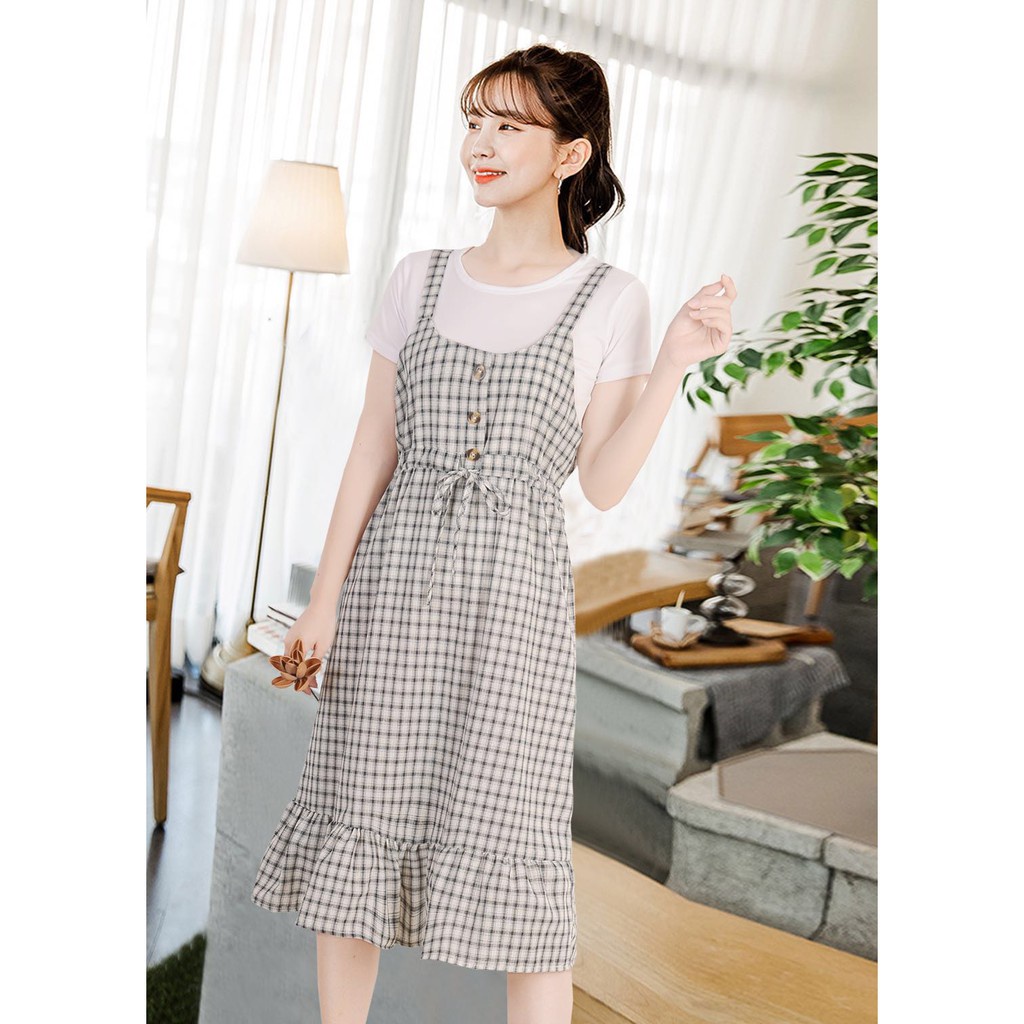 ilook | Mitha Dress | Dress Korean Style | Midi Dress Korea