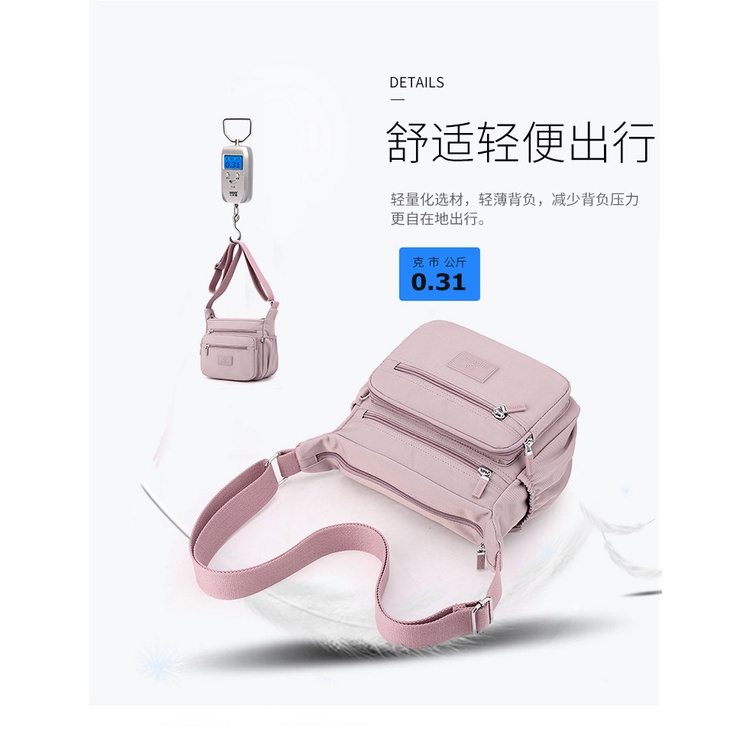 IMURA | TAS SELEMPANG WANITA 5 RESLETING ANTI AIR PINK PREMIUM SLING BAG MANTUA IMPORT FASHION BRANDED KOREA REMAJA KEKINIAN SIMPLE CASUAL