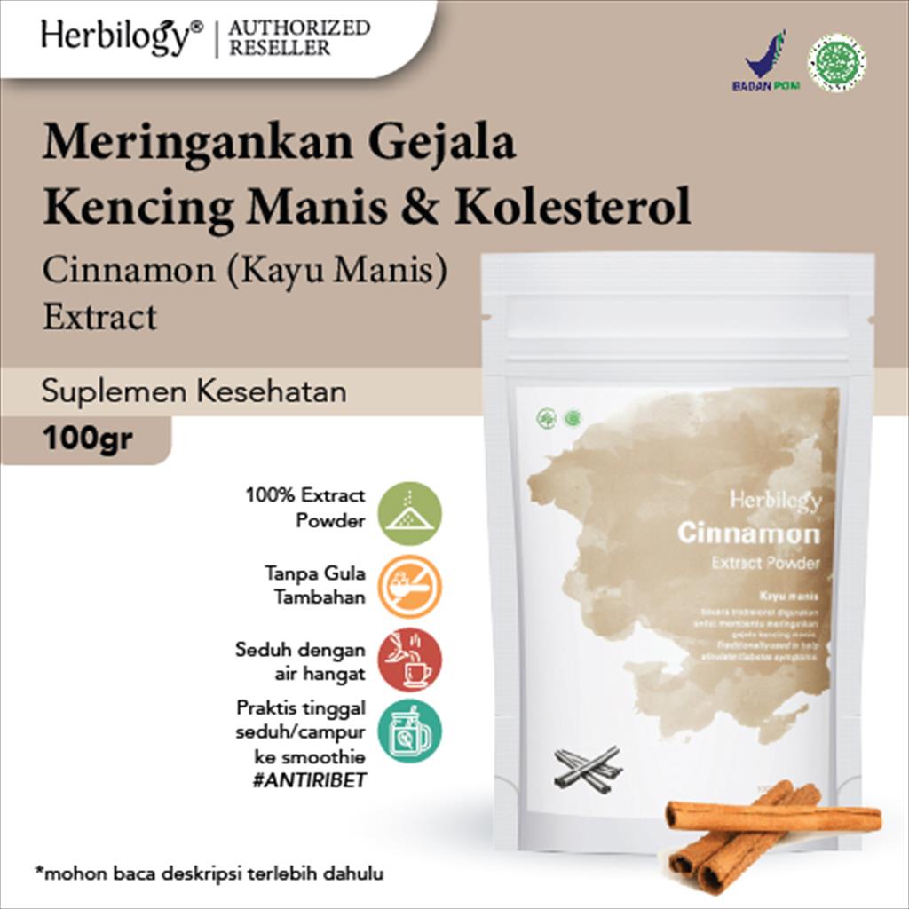 

Herbilogy - Cinnamon Extract Powder ( Kayu Manis Bubuk ) 100 gr