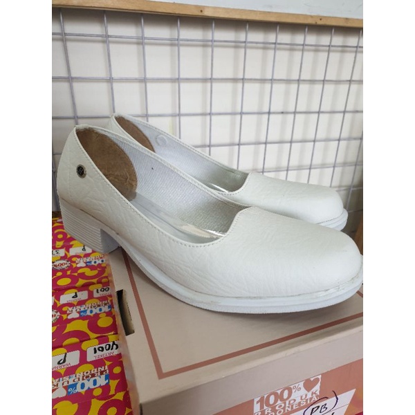 Bestseller Jmshopplm Sepatu Pantofel Wanita Pdh Pansus Putih Akper Putih Vilando