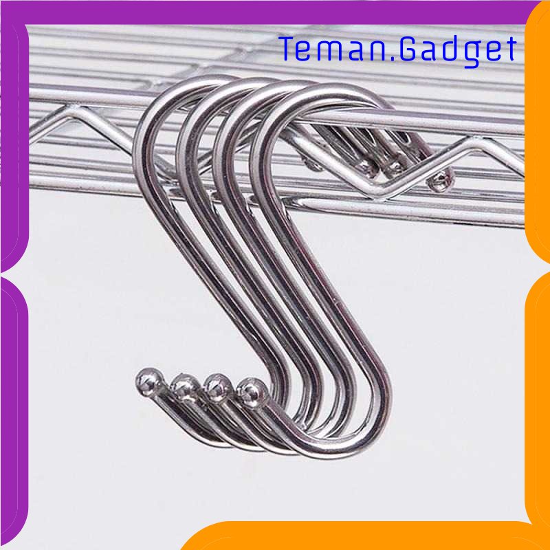 TG - ART Hanger Gantungan S Type Hook Stainless Steel 10 PCS - M127