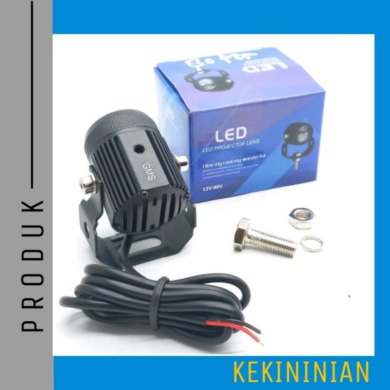 GMS Lampu Tembak D2 Mini Laser High Low Putih Kuning 12V-80Volt 20Watt