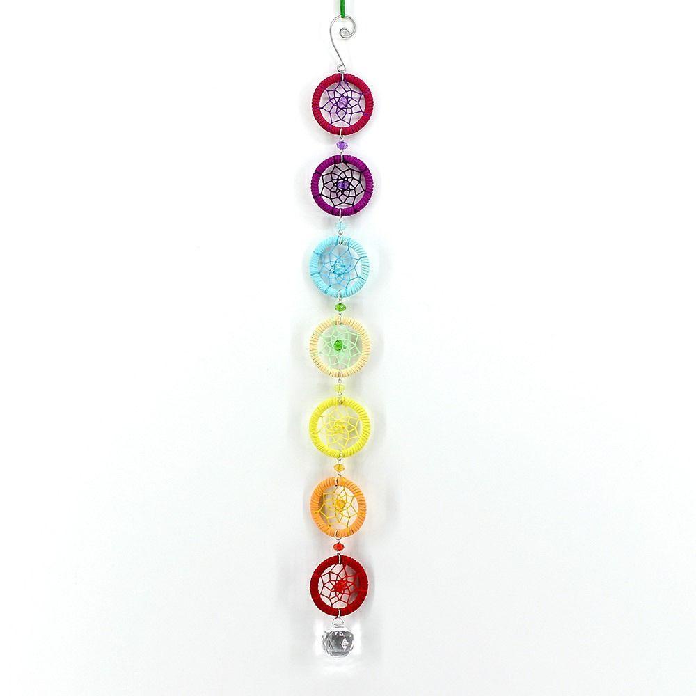 Populer Dream Catcher New Rainbow Mobil Liontin Ornamen Suncatcher Handmade