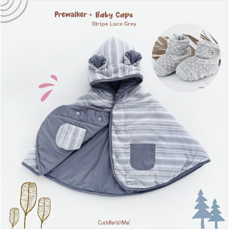 SET KADO PAKET BUNDLING BABYCAPE SEPATU PREWALKER CUDDLEME