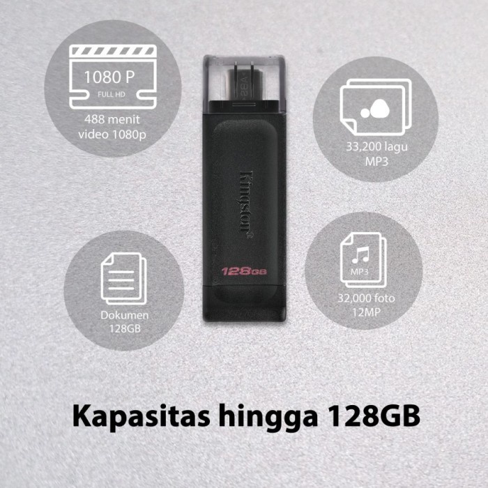 Kingston FlashDisk DT70 64GB - DataTraveler 70 64GB USB TypeC