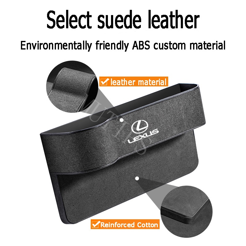 Lexus Car Seat Gap Filler Storage Organizer Box Multifungsi Kompartemen Handphone Cup Holder Bag Untuk LX570 CT200H NX250 rx 570 RX300 RX350 LX470 IS NX ES
