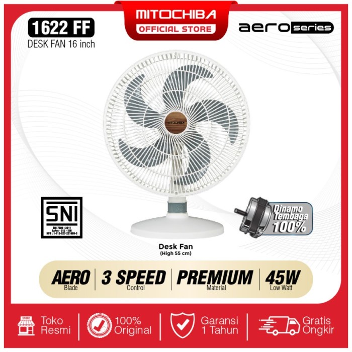 Kipas Angin Desk Fan Aero Series 16 Inch 1622FF MITOCHIBA