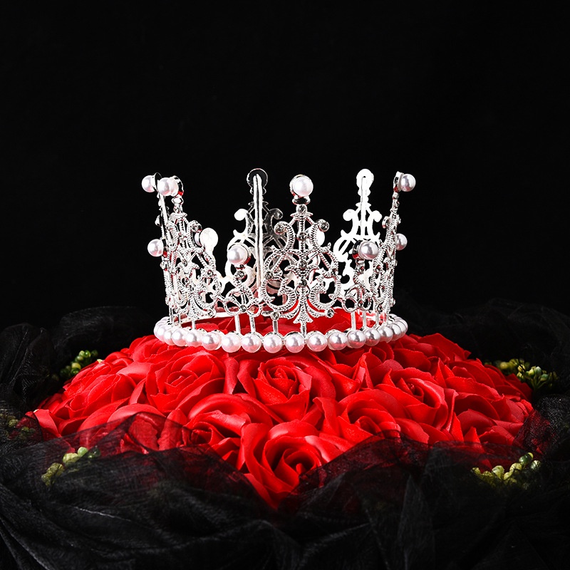 1 Pc Mutiara Imitasi Mahkota Kue Topper Baking Decor Pesta Ulang Tahun Anak Kue Dessert Aksesoris Elegan Perlengkapan Pernikahan