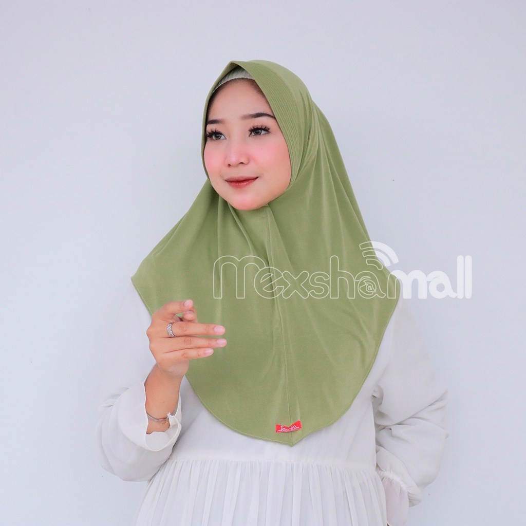 Jilbab Bergo Ameena Jersey Premium I Jilbab Jersey Premium Size M By Shamira