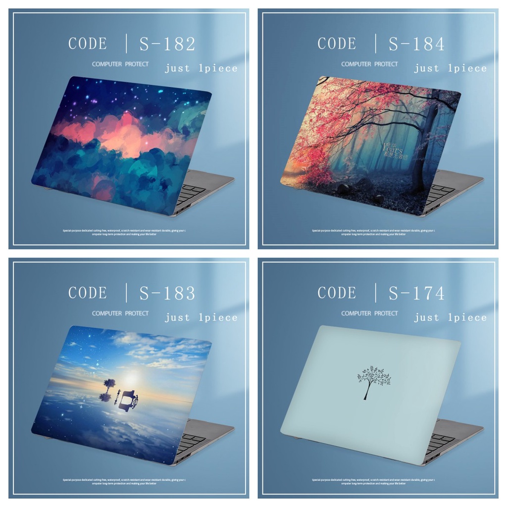 1pc Universal Bebas Potong COD Laptop Decals Cinnamor Colorful Komputer Decor Sticker Kulit Film Untuk Huawei MateBook E MagicBook V14 MagicBook 16cover Penuh Notebook Laptop Stiker