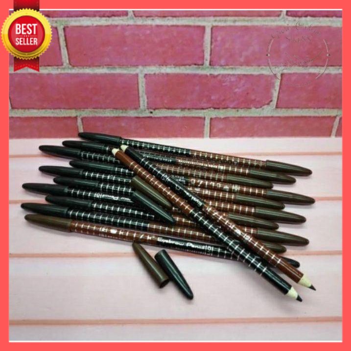 GOS -D413- Pensil Alis 2in1 - 2 in 1 Eyebrow Beauty Brown Black - Pensil Alis