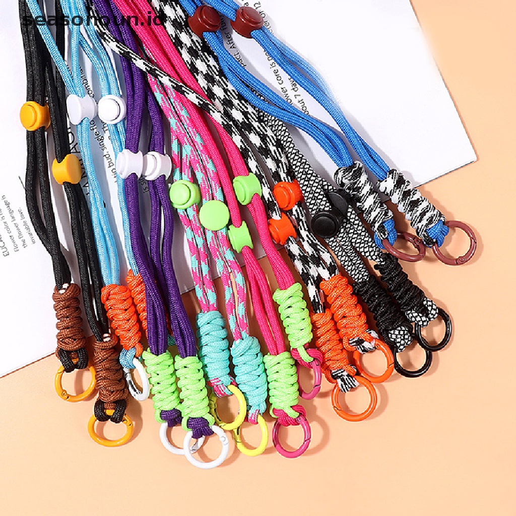 Seasonoun DIY Messenger Bag Chain Mobile Phone Case Back Clip Detachable Bear Wave Klip Belakang Untuk iPhone Samsung Klip Universal.