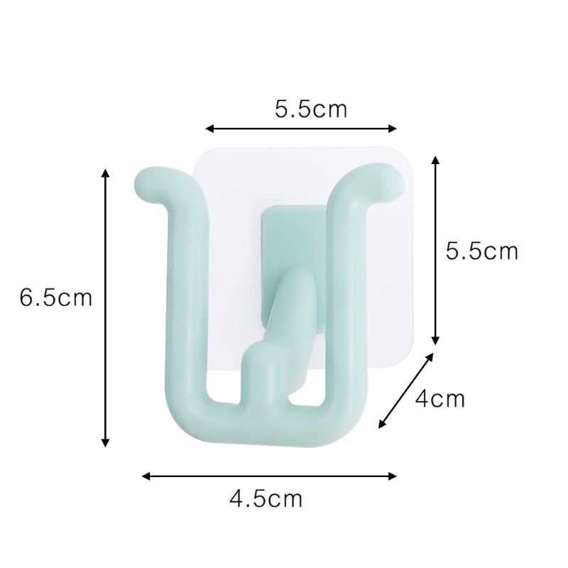 [Harga Grosir] Rak Saluran Sandal Tempel Dinding Barang Hemat Tempat Finishing Rak Kuat Bantalan Organizer Alat Handuk Kalung Kunci Holder Dua Slot Hook Gantungan Sepatu