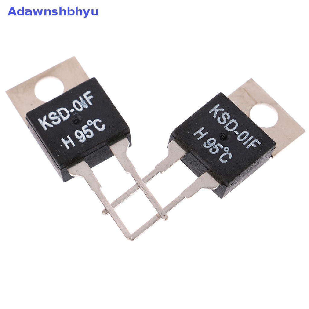 Adhyu 2Pcs Termostat Sensor Suhu Thermal Switch Biasa Terbuka KSD-01F 95degc ID