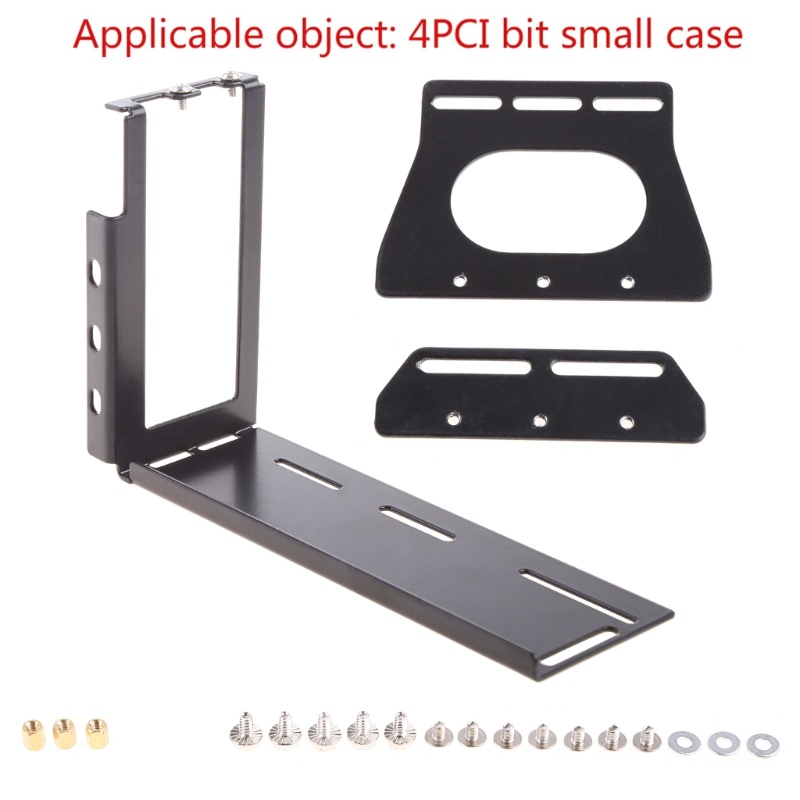 Btsg DIY Kartu Grafis Metal Vertical Bracket Riser PCI Untuk Express Stent Mount Stand Holder Untuk PC Untuk Case