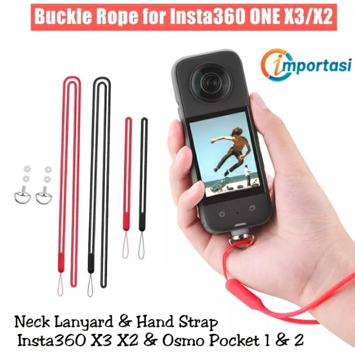 Lanyard &amp; Strap INSTA360 X3 One X2 X DJI OSMO MOBILE 3 4 5 6 Tali Rope