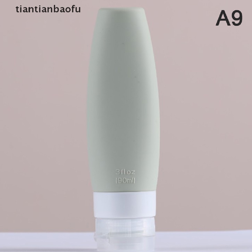 [tiantianbaofu] 1pc 60 /90ML Silikon Botol Isi Ulang Kosong Travel Portable Packing Press Butik