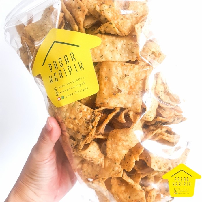 

Terlaris Pasar Keripik Pangsit Bawang Pedas Daun Jeruk Size Besar