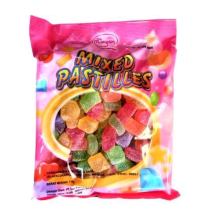 permen jelly warna warni jelly mixed fruit 1 kg malaysia FM