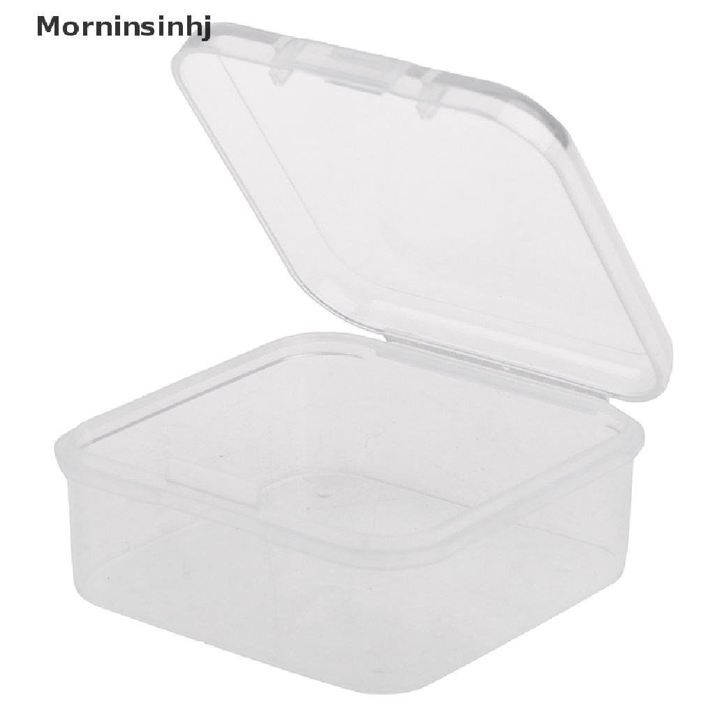 Mornin 6Pc Kotak Mini Persegi Plastik Bening Tempat Penyimpanan Perhiasan Container Packaging Box id