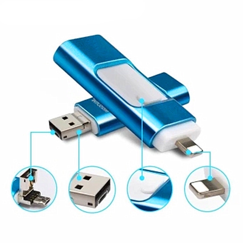 Flashdisk USB Flashdisk 512GB Flashdisk OTG USB 3.0 Flash Drive Untuk 8pin/hp/Tablet