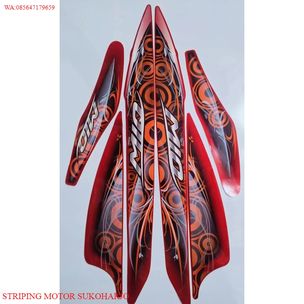(ORI) STIKER STRIPING STANDART MIO SPORTY 2011 - LIST MOTOR MIO 2011 - STIKER MIO 2011-STIKER MOTOR 