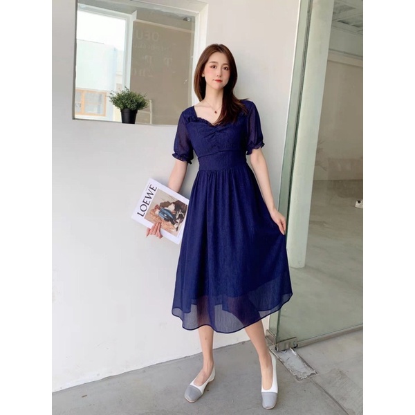 ilook | Dress Twenty | Dres Simple Midi | Gaun Cantik Korean Style