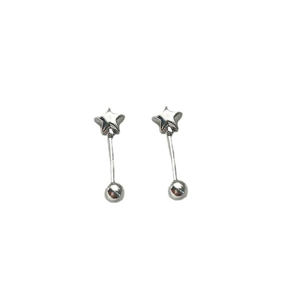 Agustinina Anting Pejantan Sederhana Kepribadian Pesta Cinta Hati Desain Fashion Tanda Kutipan Bintang Temperamen Geometris Telinga Tulang Kuku