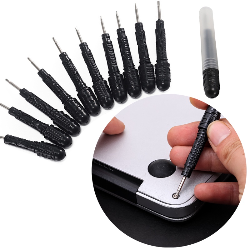 [Hot Sale] Pemeliharaan Kacamata Kamera Ponsel Bingkai Mini Multi-Fungsi 1set Cross Slotted Eyeglasses Repair Tool Obeng Portabel Menghapus Rakit Double-Head