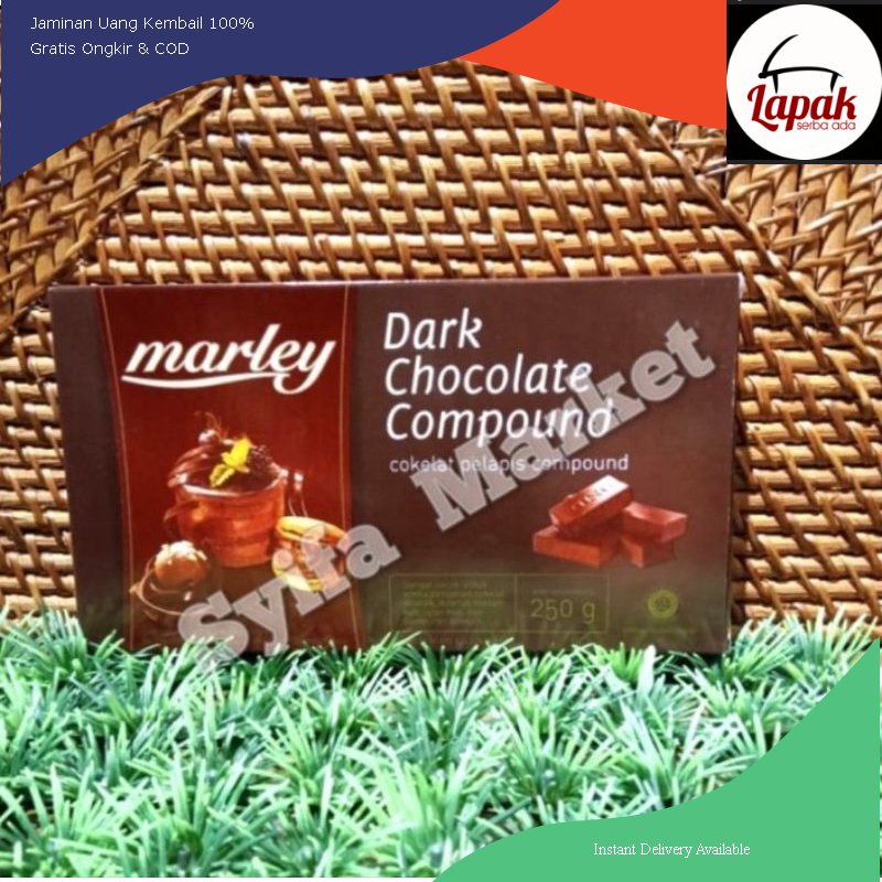 

marley dark chocolate compoud 250gr