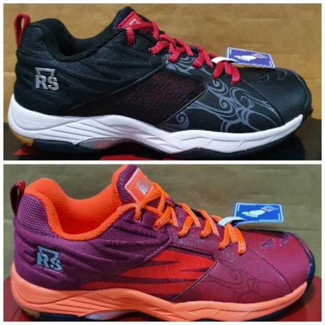 {MentariStore} Sepatu Badminton RS Jeffer Limited JF LTD - Merah 39 Berkualitas