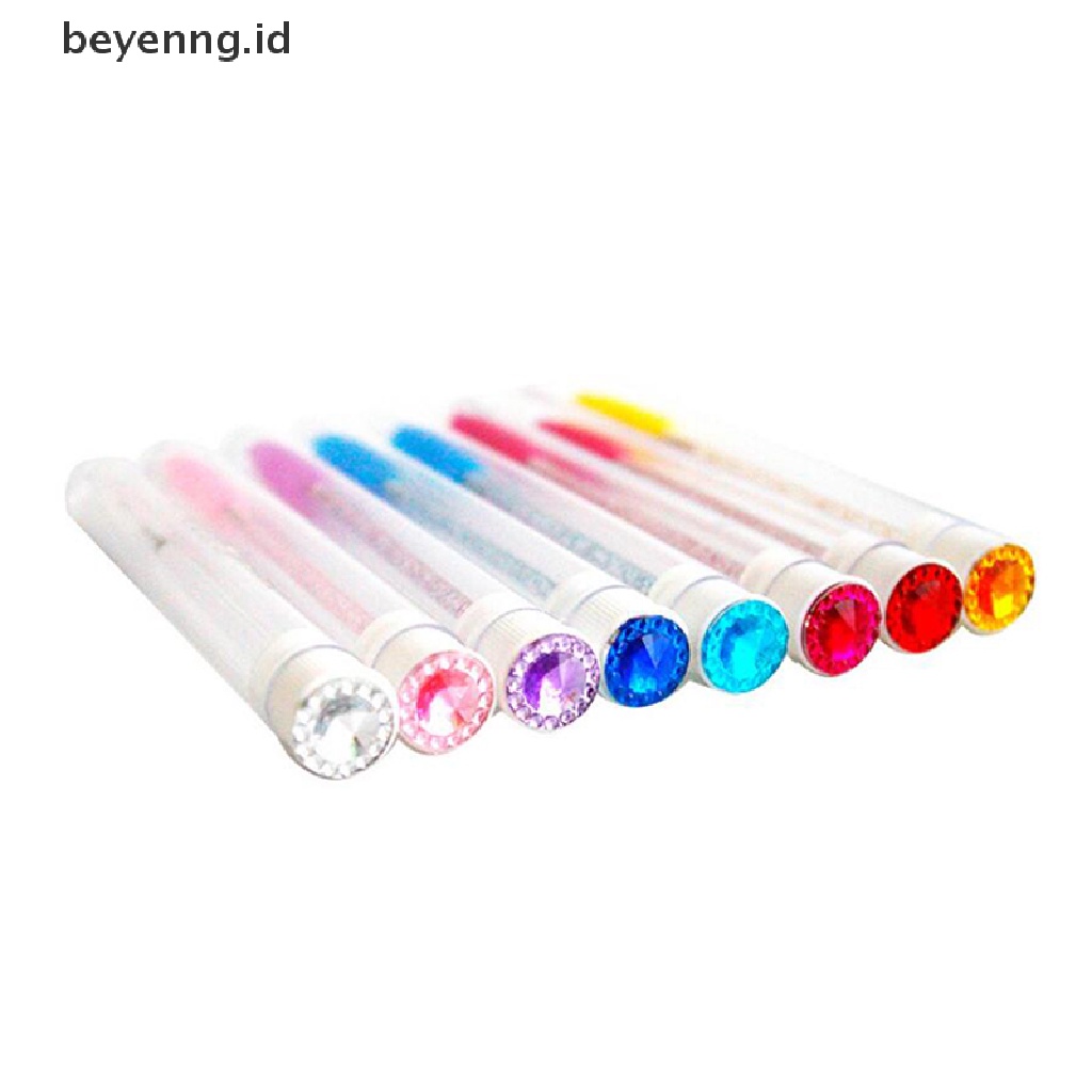Beyen Sikat Alis Berlian Tabung Reusable Crystal Eyelash brush replaceable dust-proof ID