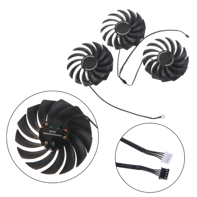 Zzz 3PCS Kipas Kartu Grafis 89x89MM DIY Warna iGame GPU Kipas Pendingin Untuk RTX3060 3070 3080 3090 Untuk Vulcan Cooler Heatsin