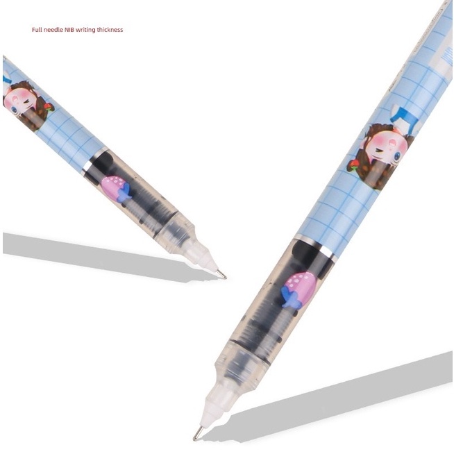 12pcs Pulpen Pena Pen Cair Gel Tinta Hitam OSM-ST0268