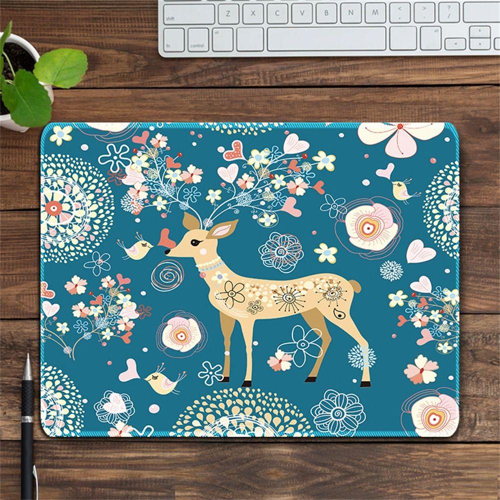 Agustinina Mouse Pad Laptop Non-Slip Almond Blossom Van Gogh Keyboard Pad Gaya Lukisan Minyak Desktop Pad